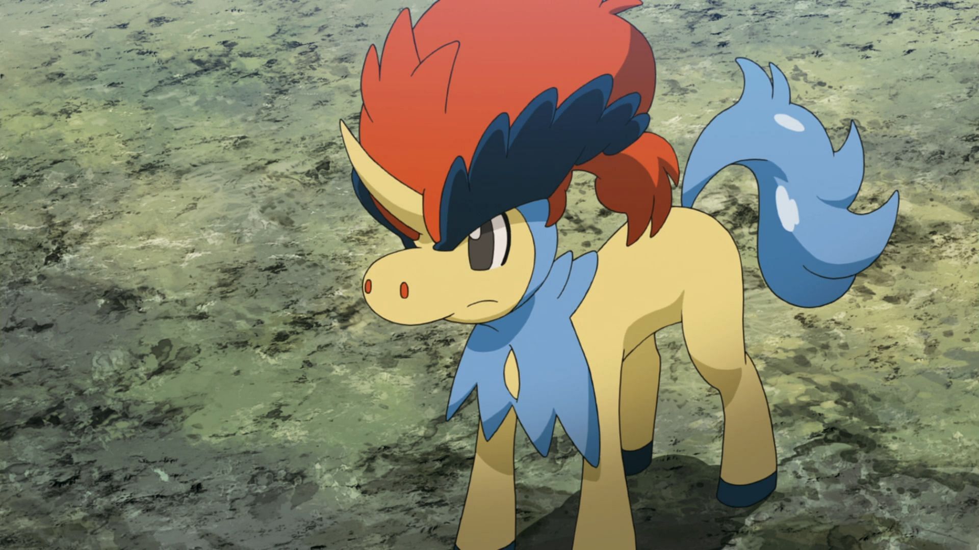Keldeo in the anime (Image via TPC)